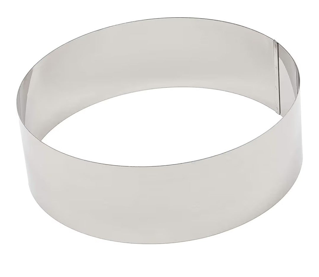 Juvale 4-Pcs Stainless Steel Cake Ring Set - Round Mousse & Dessert Moulds 6-12"