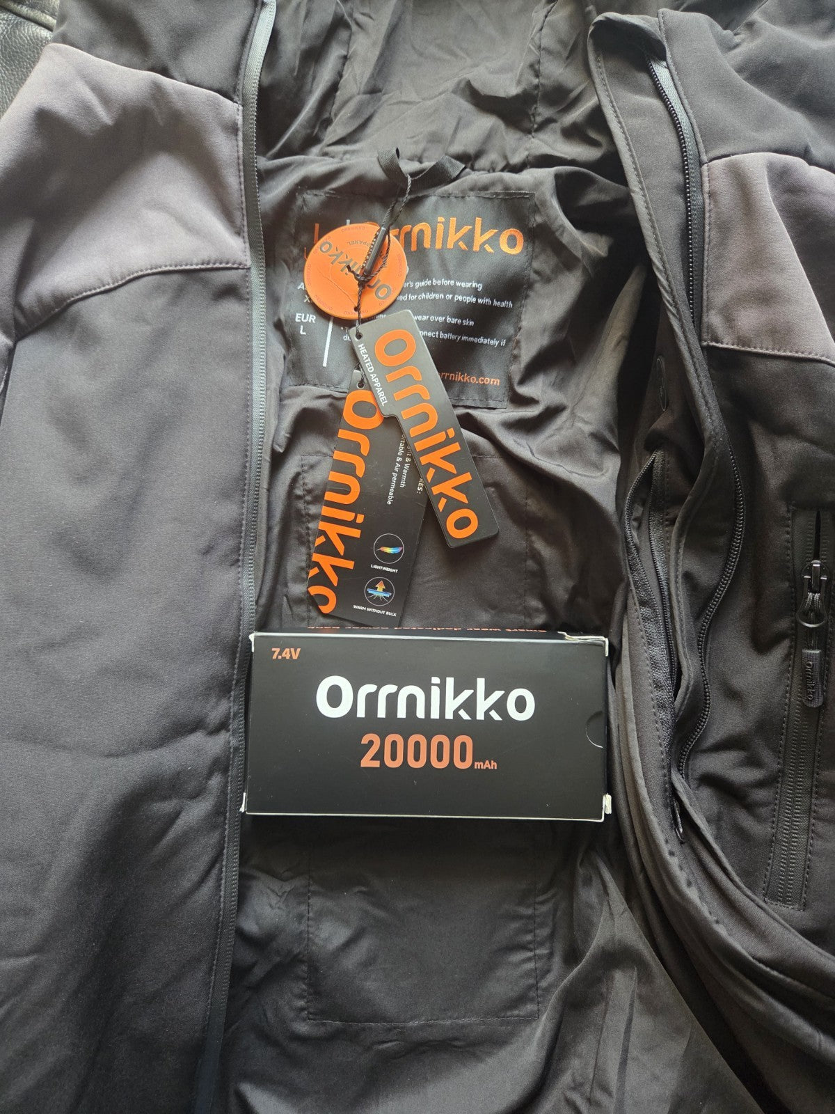 ORRNIKKO Women's Heated Jacket with 20000mAh Battery Pack - Waterproof & Hooded