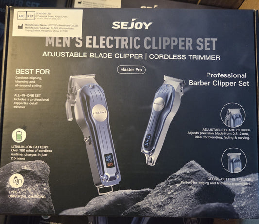 Professional Hair Clipper Electric Trimmers Cutting Cordless Beard Shaver SEJOY