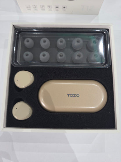 TOZO T12 Wireless Earbuds Bluetooth Headphones Smart LED Display IPX8 Waterproof