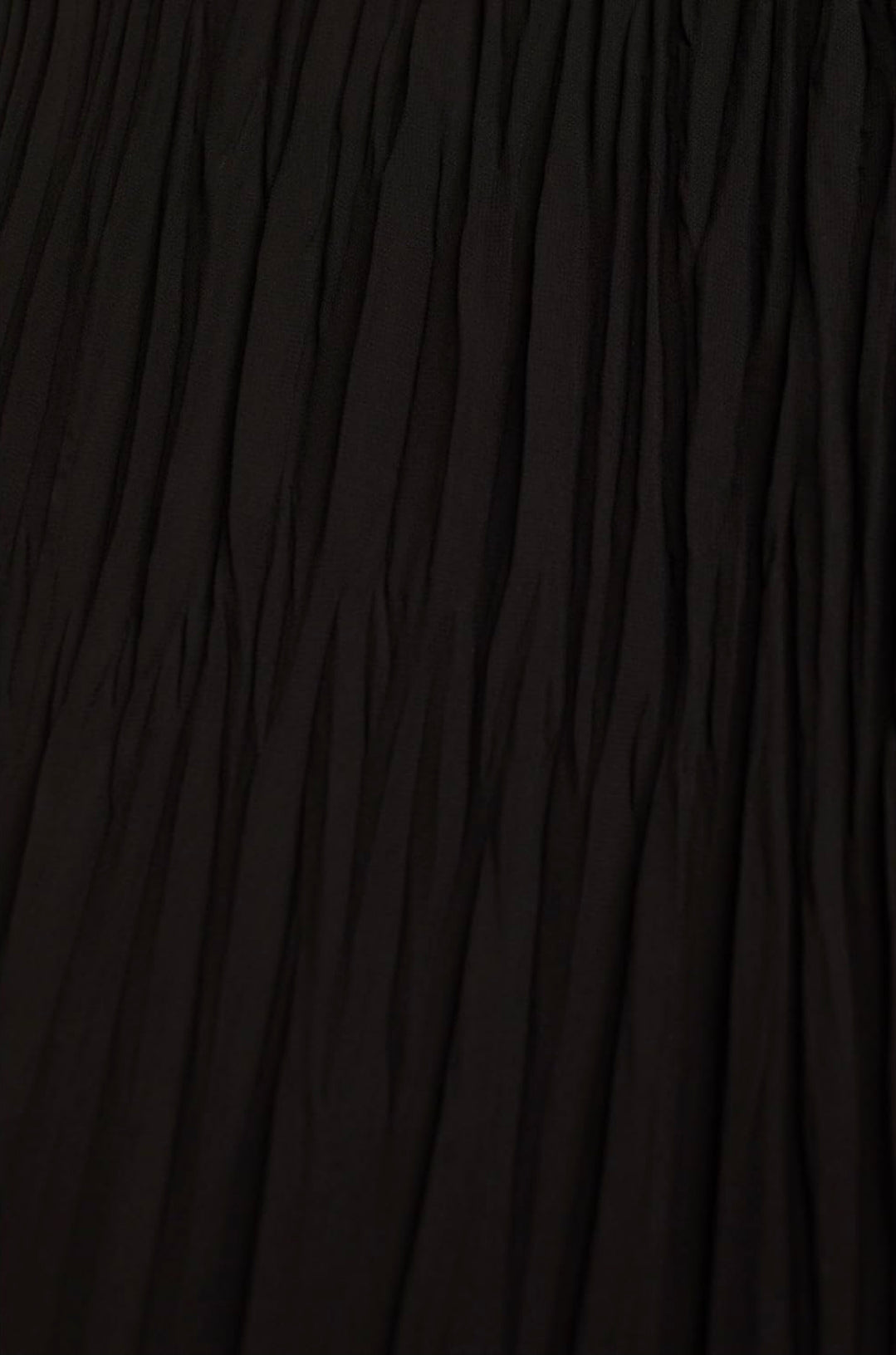 ESPRIT Black Pleated Chiffon Midi Dress with Tie Belt - Size UK 8 - NWT