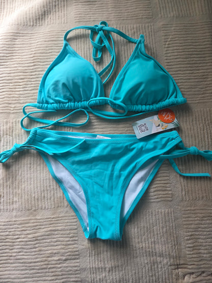 CharmLeaks Women Triangle Bikini Set Two Piece Padded Swimming Costume size s