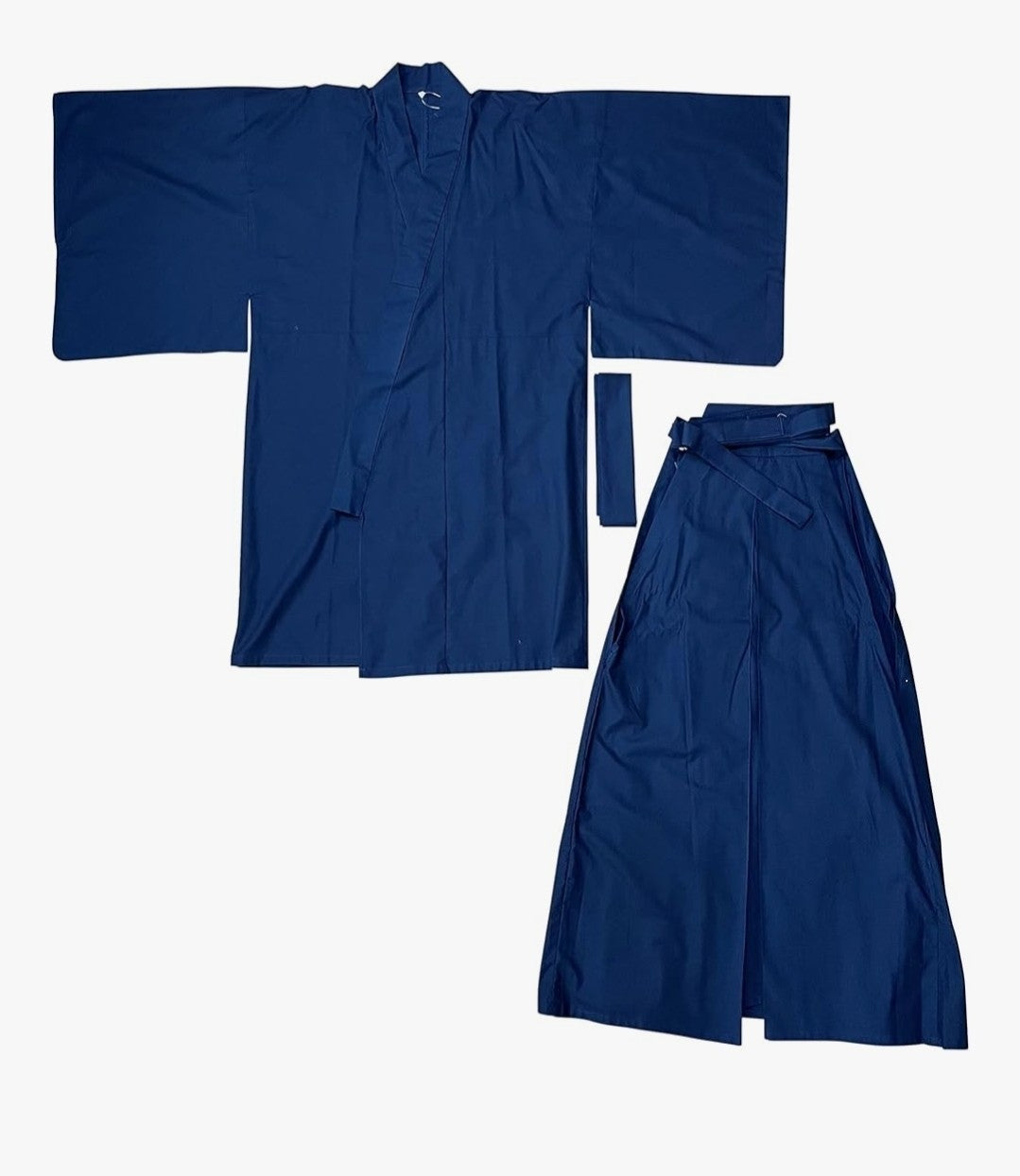 New Edoten Japanese Samurai Kimono Set - Hakama & Top - Dark Navy - Size LL (XL