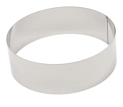Juvale 4-Pcs Stainless Steel Cake Ring Set - Round Mousse & Dessert Moulds 6-12"
