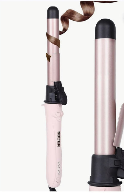 Nolter Rotating Hair Curler Pink BK-318 Auto Styling Set Glove Pouch - BRAND NEW