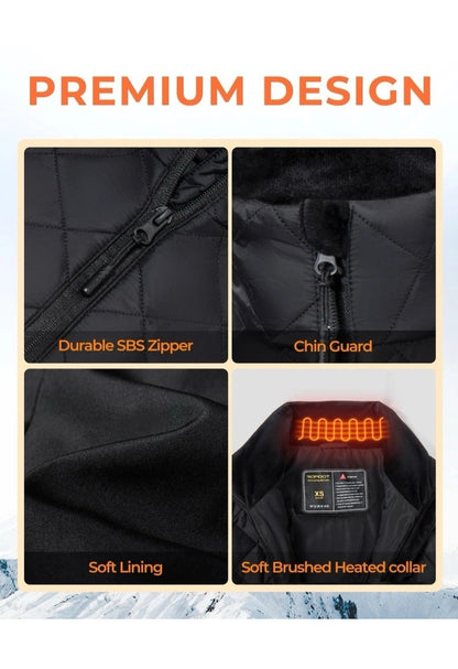 Topdot Heated Gilet Womens Vest + 16000mAh Power Bank Battery Pack 7.4VElectric