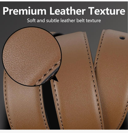 Sunya Men's Genuine Leather Reversible Belt Black Brown 2in1 Twist Buckle Boxed