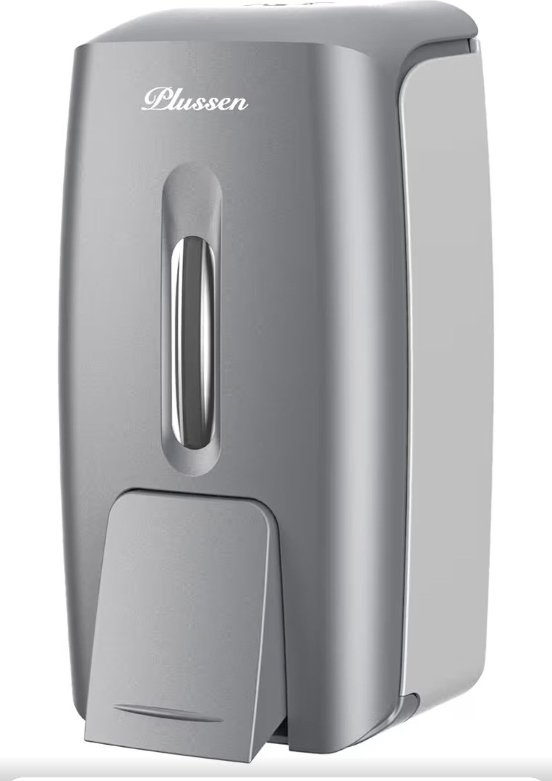 PLUSSEN 800ml Wall-Mounted Soap & Hand Sanitizer Dispenser - Silver