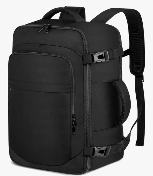 ENZOSUM Cabin Bag 45x36x20cm for EasyJet Underseat Personal Item Backpack Black