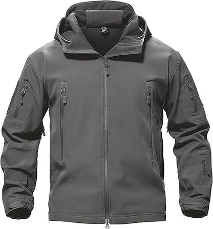 MAGCOMSEN Men's Waterproof Tactical Jackets Winter Outdoor Hiking Softshell Jack