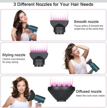 Flintronic Professional Ionic Hair Dryer 2000W - Green - New in Box - With 3...