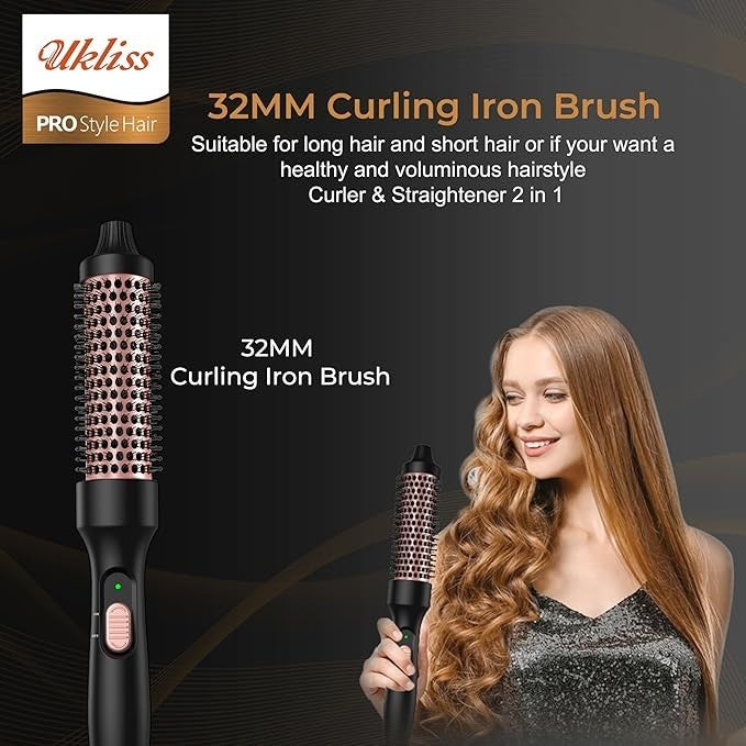 UKLISS 32Mm Curling Iron Brush