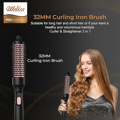 UKLISS 32Mm Curling Iron Brush