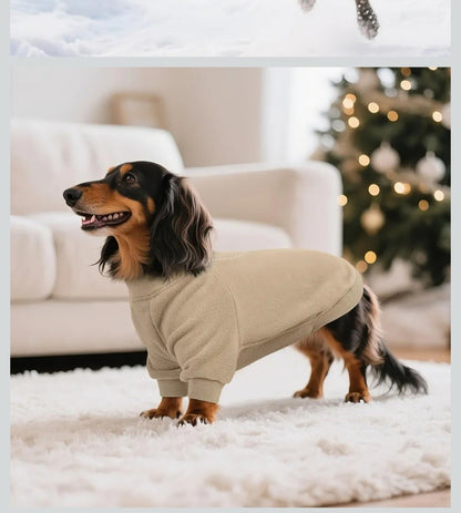 LELEPET Dog Winter Jacket with Harness – Warm Fleece Padded Coat for Small & Med