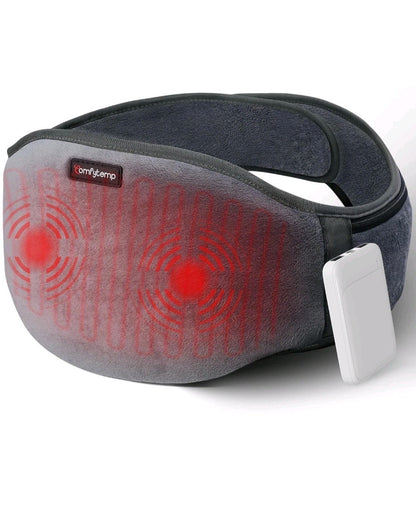 Comfytemp Cordless Lower Back Heating Pad & Massage Belt - Premium Grey
