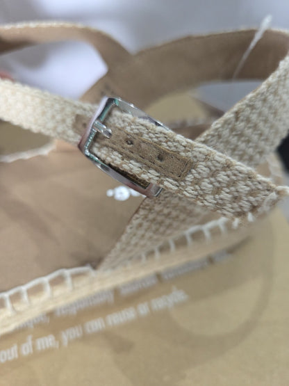 Simply Be Women's Espadrilles Sandals Size UK 9 EU 42 Cream Beige New In Box