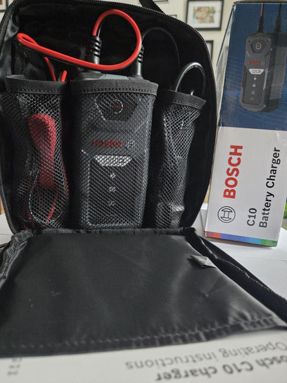Bosch C10 Battery Charger 12V 3.5A - For AGM, GEL, EFB, VRLA, WET Batteries -...