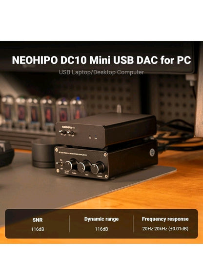 NEOHIPO DC10 Mini HiFi DAC Audio Converter - Brand New & Factory Sealed - UK