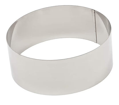 Juvale 4-Pcs Stainless Steel Cake Ring Set - Round Mousse & Dessert Moulds 6-12"