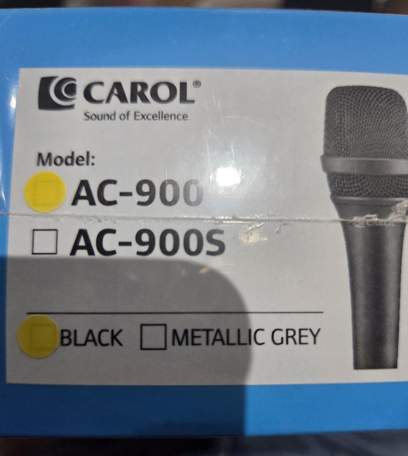 CAROL  AC-900 XLR Wired Vocal Microphone–Dynamic Supercardioid Mic With 4.5Cable