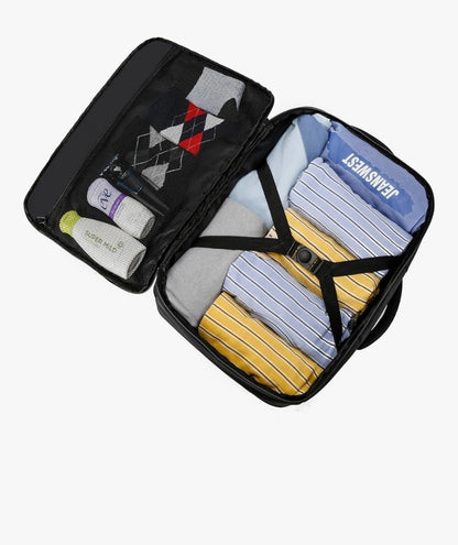 ENZOSUM Cabin Bag 45x36x20cm for EasyJet Underseat Personal Item Backpack Black