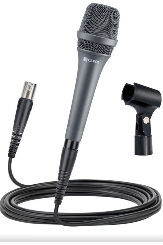 CAROL  AC-900 XLR Wired Vocal Microphone–Dynamic Supercardioid Mic With 4.5Cable