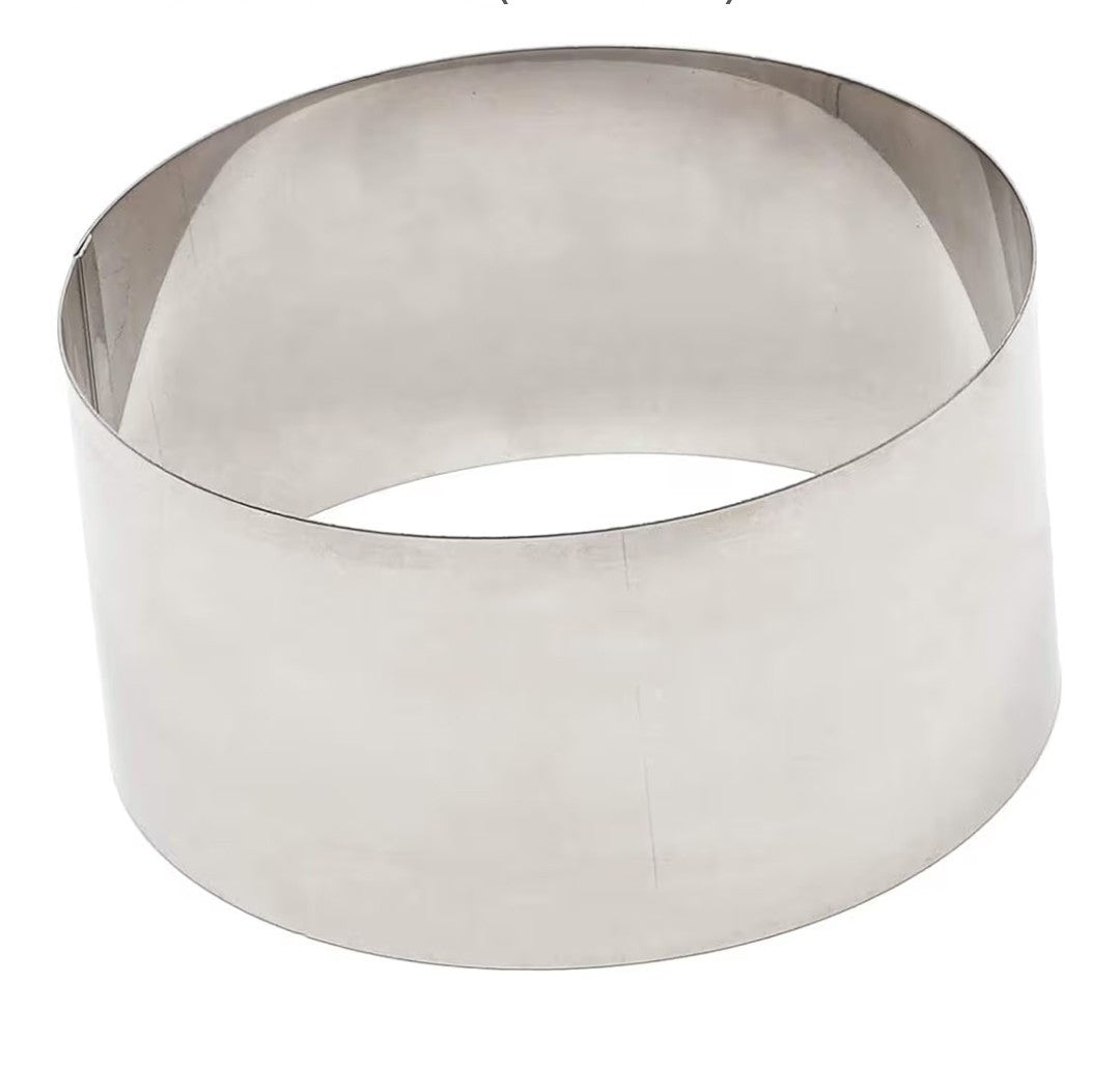 Juvale 4-Pcs Stainless Steel Cake Ring Set - Round Mousse & Dessert Moulds 6-12"