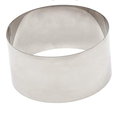 Juvale 4-Pcs Stainless Steel Cake Ring Set - Round Mousse & Dessert Moulds 6-12"