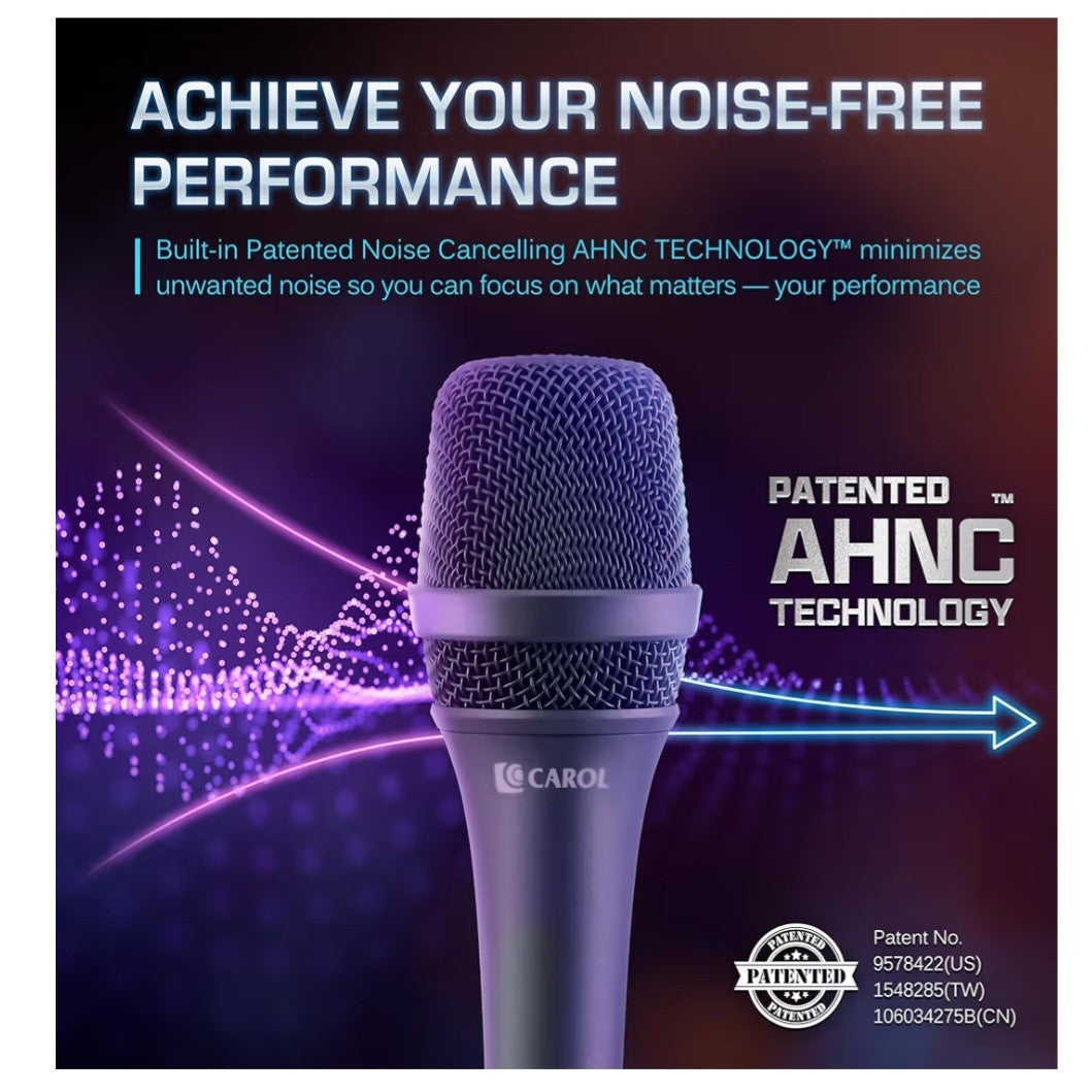 CAROL  AC-900 XLR Wired Vocal Microphone–Dynamic Supercardioid Mic With 4.5Cable
