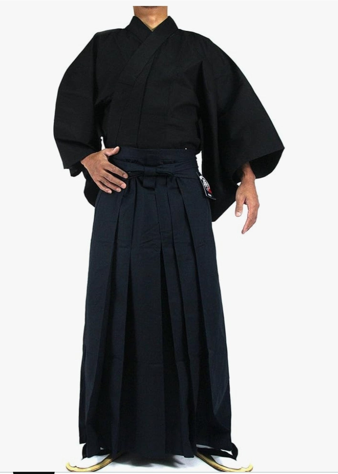 Japanese Samurai Hakama Set - 100% Cotton - Edoten Traditional Uniform - Size M