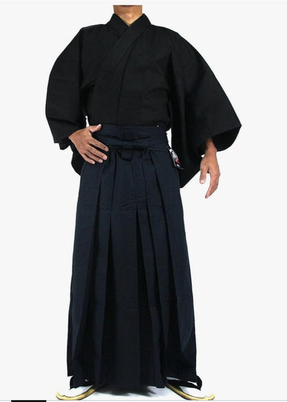 Japanese Samurai Hakama Set - 100% Cotton - Edoten Traditional Uniform - Size M
