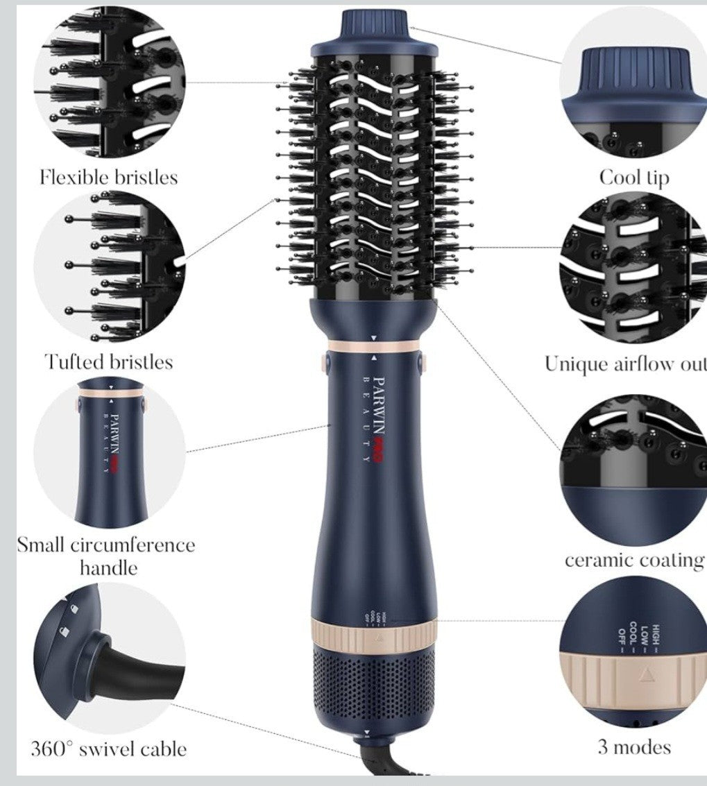PARWIN PRO BEAUTY Hair Dryer Brush Set, 110000 RPM High-Speed Motor Ionic