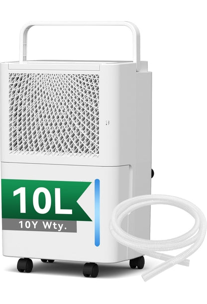 PHILODECO 10L Compressor Dehumidifier - Laundry Drying 24h Timer Display NEW