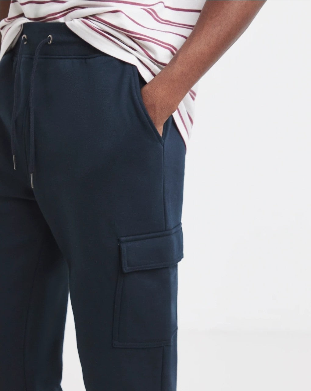 Jacamo Mens Navy Cargo Joggers Size 62/64 XS Extra Short Big & Tall Track Pants