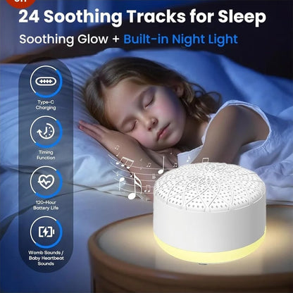 Rechargeable White Noise Machine LZD-B2 Sleep Aid 1200mAh 24h Battery Portable