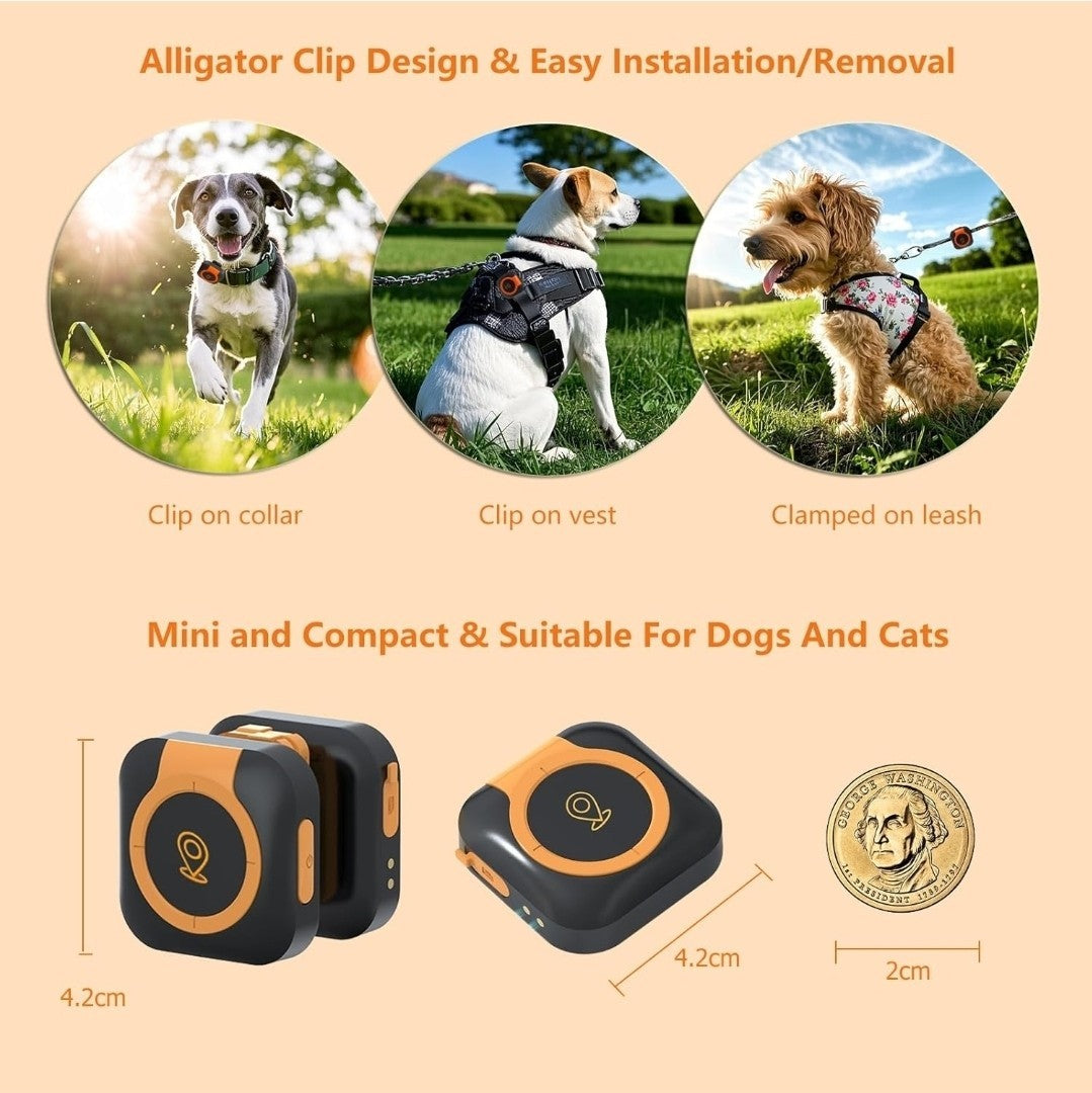 4G Pet GPS Tracker & Health Monitor for Dogs/Cats - LOSHALL C08 - New & Sealed