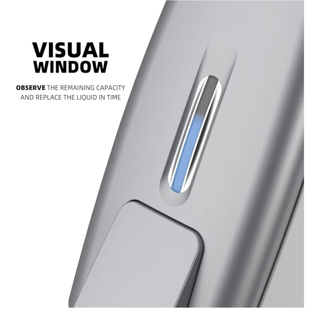 PLUSSEN 800ml Wall-Mounted Soap & Hand Sanitizer Dispenser - Silver
