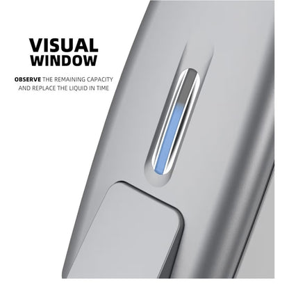 PLUSSEN 800ml Wall-Mounted Soap & Hand Sanitizer Dispenser - Silver