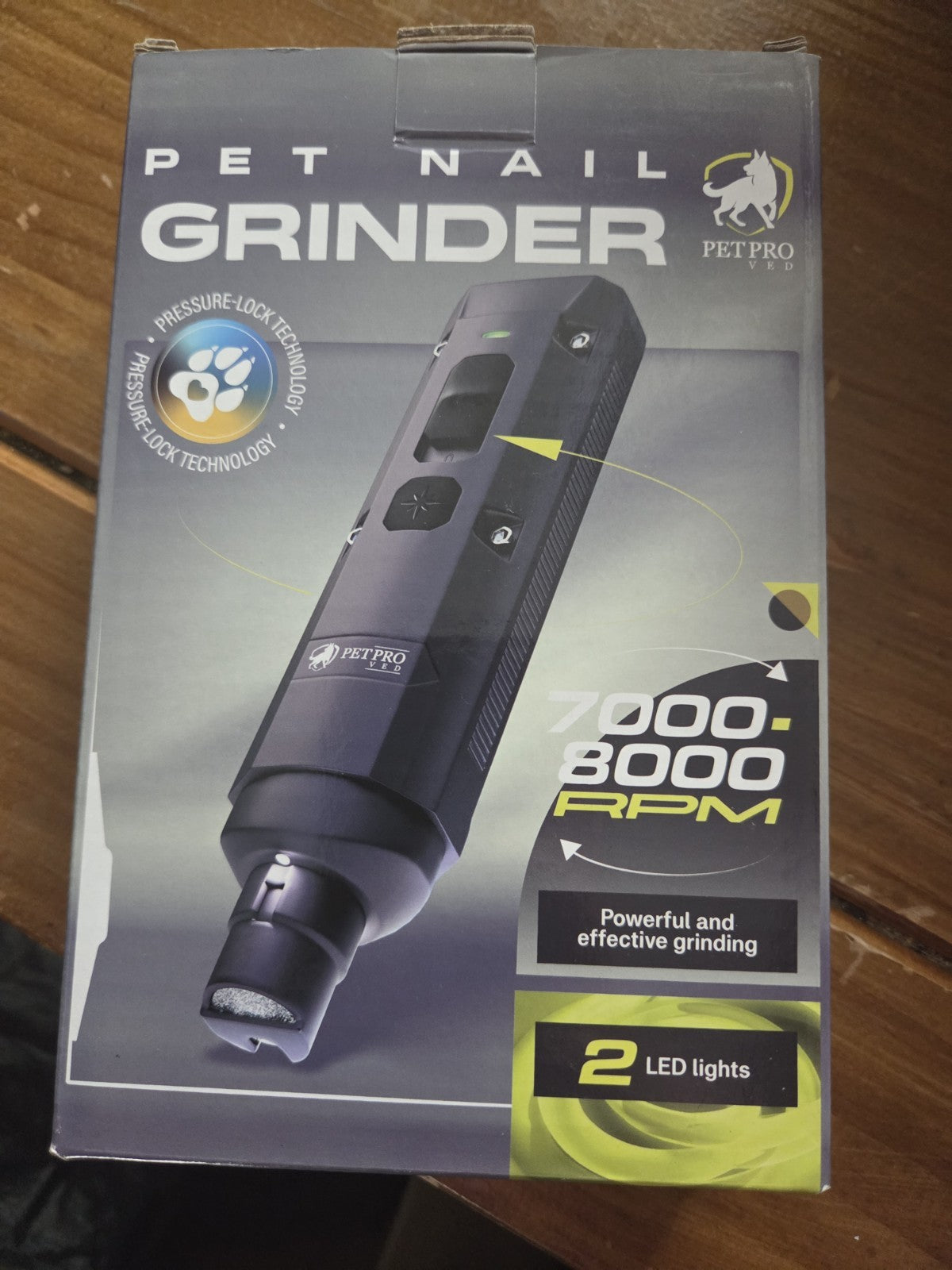 Pet Nail Grinder Professional Dog Cat Claw Trimmer Quiet Electric Grooming Tool