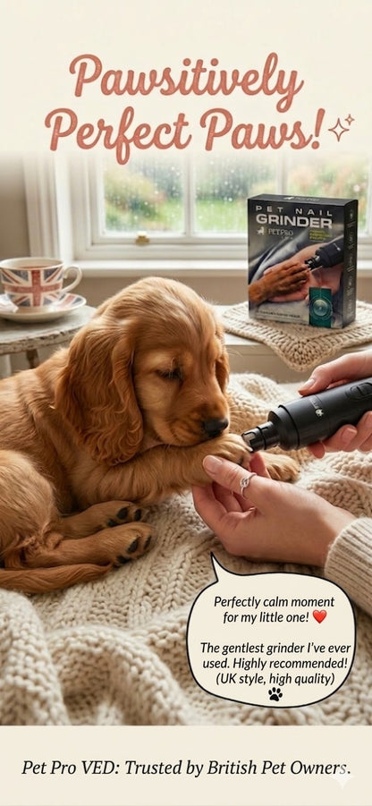 Pet Nail Grinder Professional Dog Cat Claw Trimmer Quiet Electric Grooming Tool