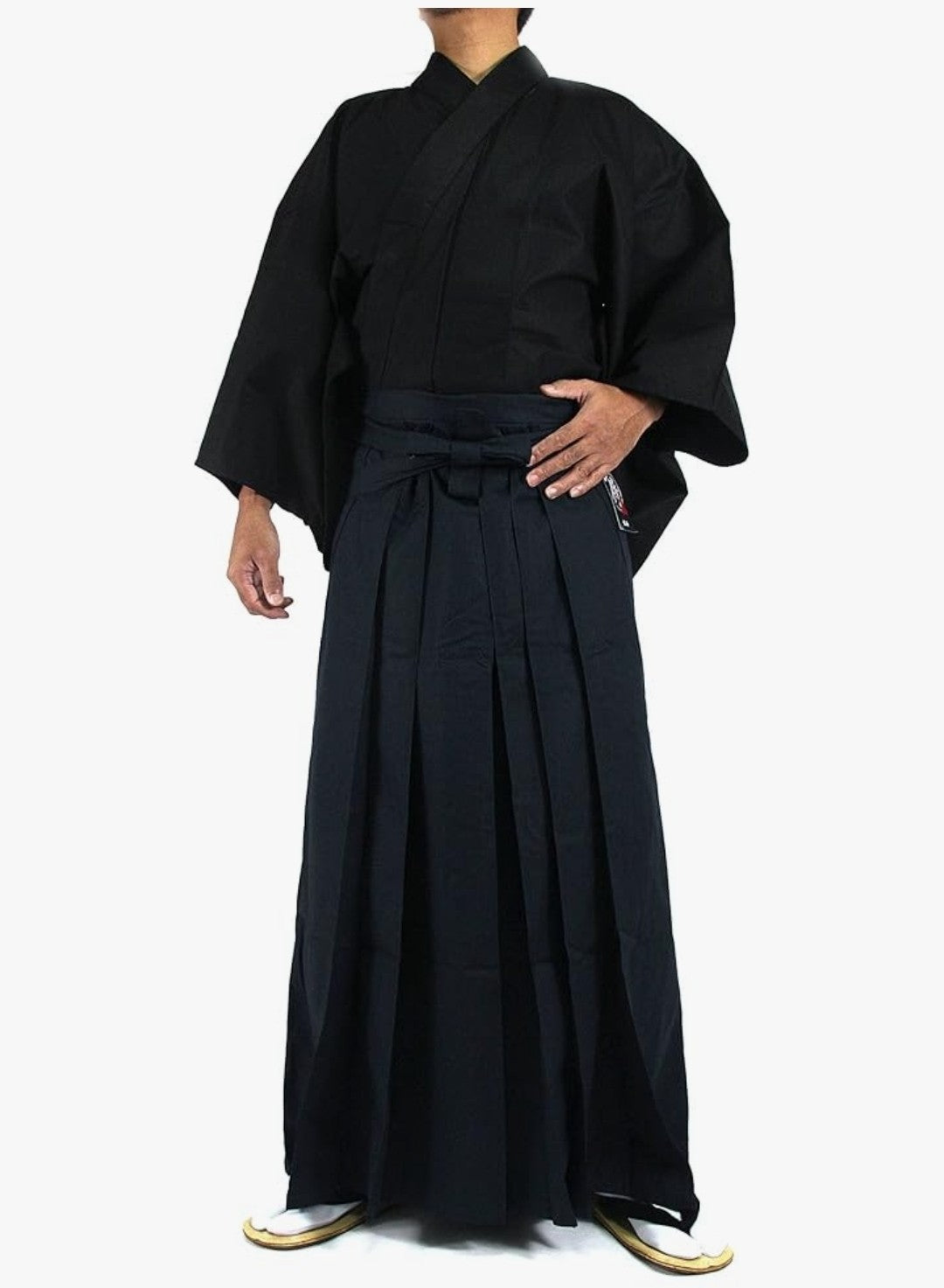 Japanese Samurai Hakama Set - 100% Cotton - Edoten Traditional Uniform - Size M
