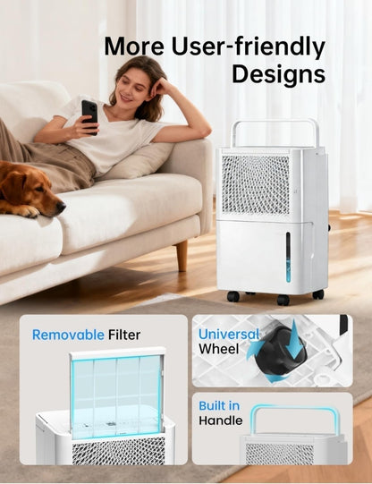 PHILODECO 10L Compressor Dehumidifier - Laundry Drying 24h Timer Display NEW