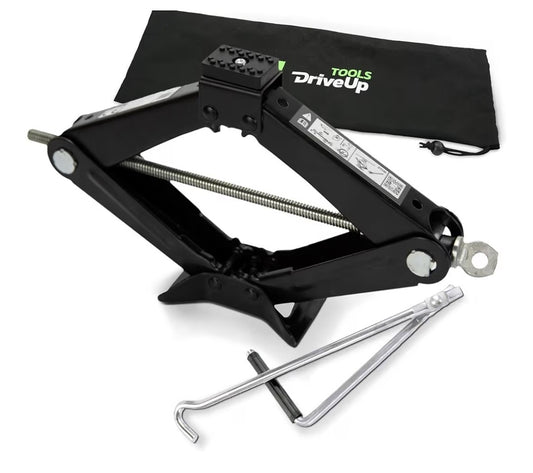 2 Ton Scissor Jack for Car Van SUV - Universal Emergency Lifting Kit & Bag