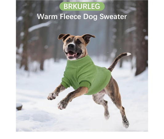 LELEPET Dog Winter Jacket with Harness – Warm Fleece Padded Coat for Small & Med