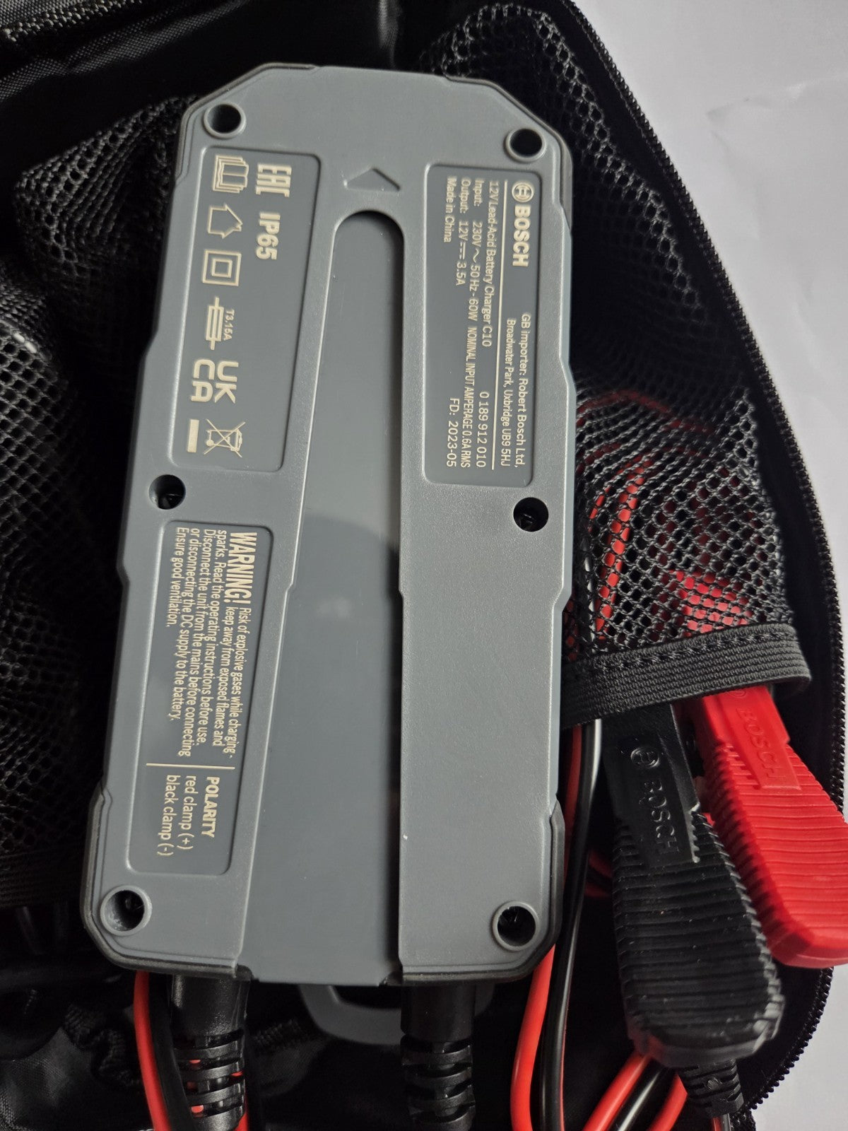 Bosch C10 Battery Charger 12V 3.5A - For AGM, GEL, EFB, VRLA, WET Batteries -...