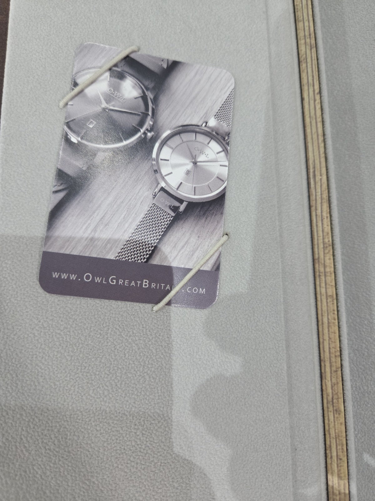 OWL Great Britain Brancaster Men's Watch Rose Gold Mesh Stone Grey New Box B8MRG