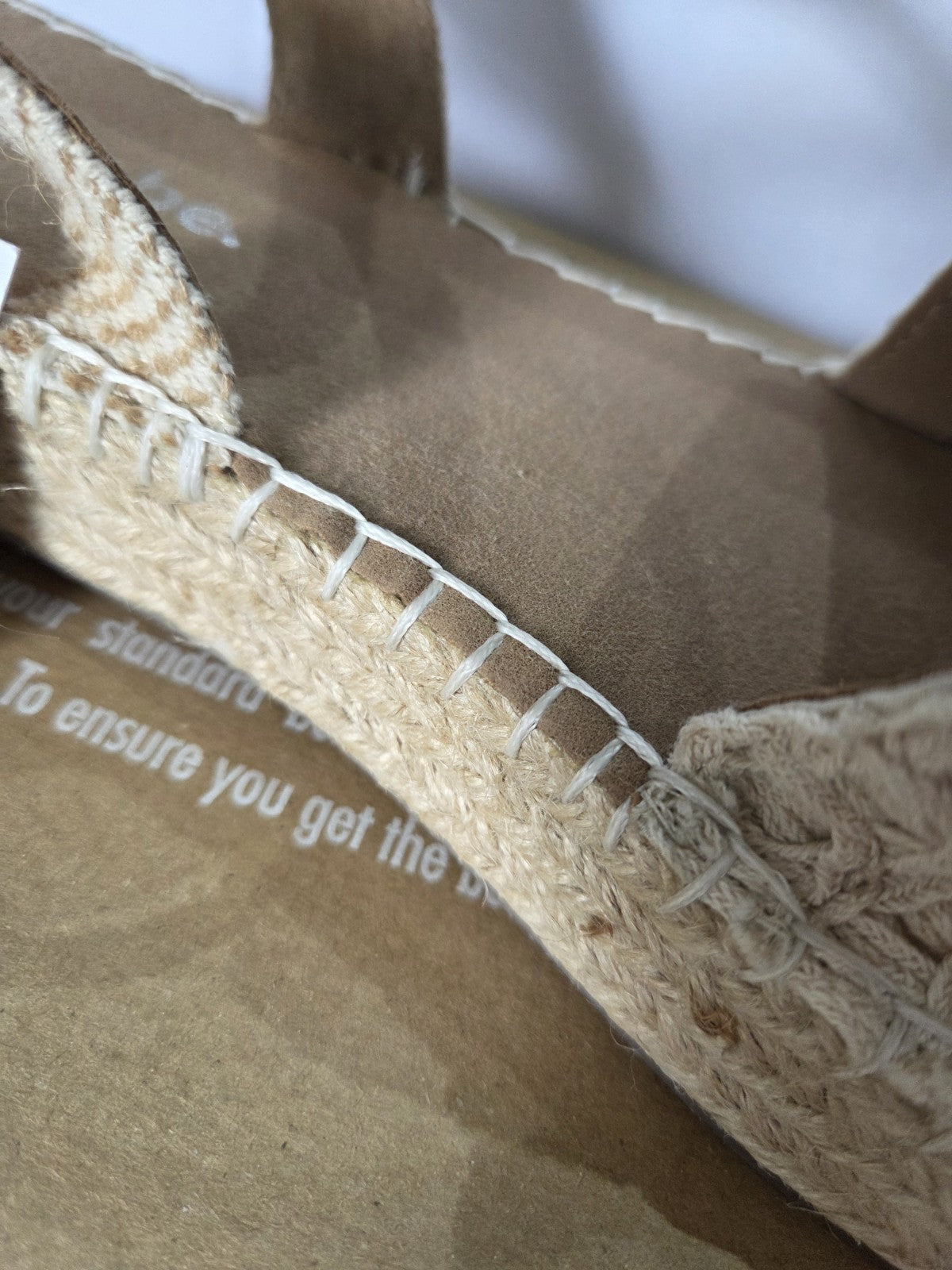 Simply Be Women's Espadrilles Sandals Size UK 9 EU 42 Cream Beige New In Box