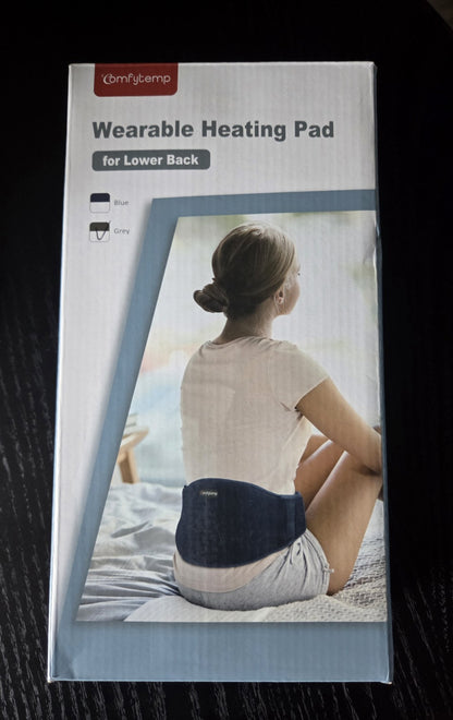 Comfytemp Cordless Lower Back Heating Pad & Massage Belt - Premium Grey