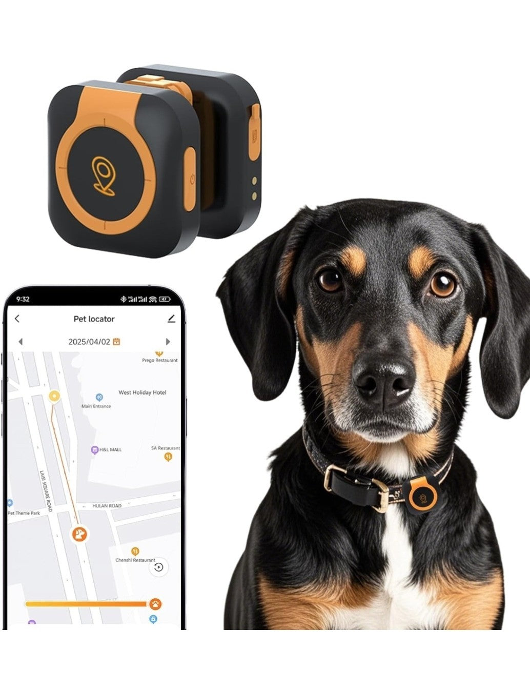 4G Pet GPS Tracker & Health Monitor for Dogs/Cats - LOSHALL C08 - New & Sealed