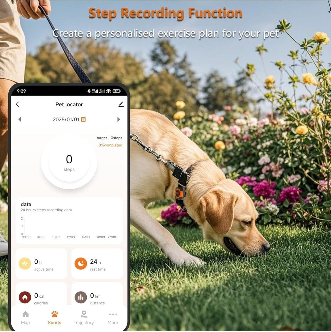 4G Pet GPS Tracker & Health Monitor for Dogs/Cats - LOSHALL C08 - New & Sealed